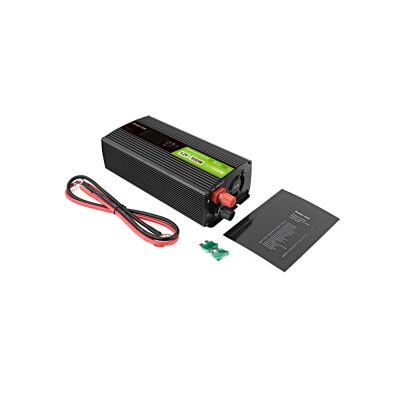17. Green Cell LCD-Wechselrichter 12V/230V 500W/1000W Reiner Sinus INVGC12P500LCD