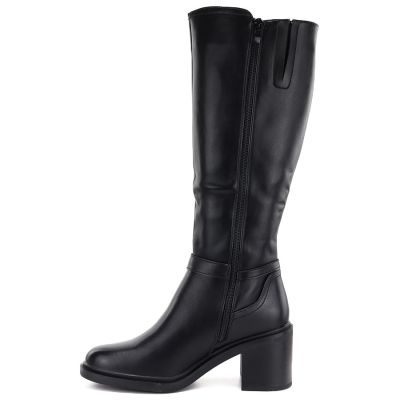 3. Sergio Leone KZ-14 schwarze gefütterte Stiefel mit hohem Absatz