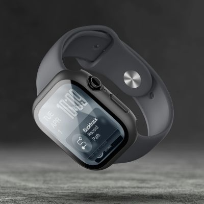 7. AmazingThing Radix Displayschutzfolie aus Glas mit Hülle für Apple Watch Series 11 42 mm – Schwarz