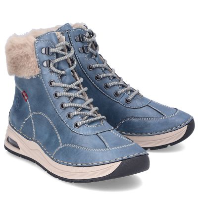 5. Gefütterte Damen-Ankle-Boots, blau, Rieker 44530-14