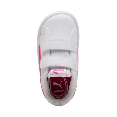 4. Puma Rickie Classic V Inf Kinderschuhe Weiß und Rosa 394254 24