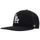 47 Brand Los Angeles Dodgers No Shot 47 Captain 47 Cap B-NSHOT12WBP-BKG Schwarz One Size