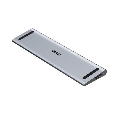 UNITEK KVM-Dockingstation mit 2x HDMI, 1x DP 4K, USB-C, MST, HDMI 2.0 und Standfuß
