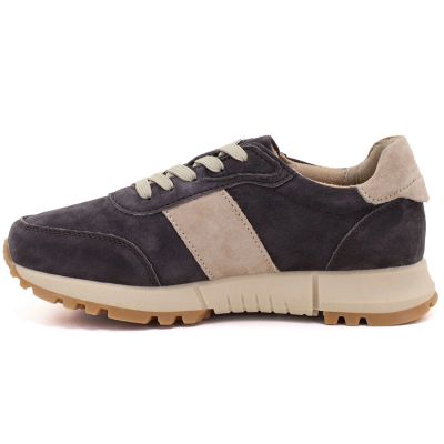 7. Damen-Lederschuhe, Sneaker, braun, Potocki 40354