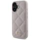 2. Guess Quilted Metal Logo-Hülle für iPhone 16 – Rosa