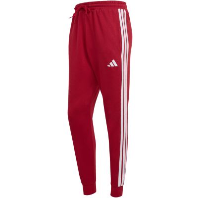 2. adidas Essential 3-Streifen Herrenhose aus French Terry, burgunderrot, KR2702