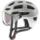 6. Fahrradhelm UVEX Finale Visier 56–61 cm, Sand/Weiß matt