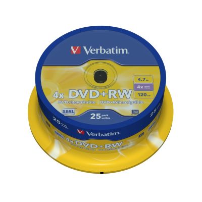 DVD+RW Verbatim 43489 (4,7 GB; 4x; 10 Stück; Kuchen)