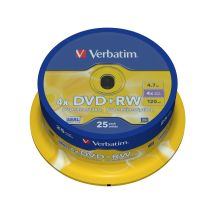 DVD+RW Verbatim 43489 (4,7 GB; 4x; 10 Stück; Kuchen)