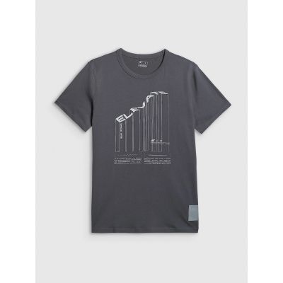 7. Herren-T-Shirt mit Aufdruck, regulär, Größe 4F 4FRAW25TTSHM3845-22S