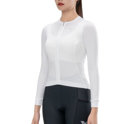 2. Rockbros 15210006005 TVI Damen-Radtrikot Langarm L - Weiß