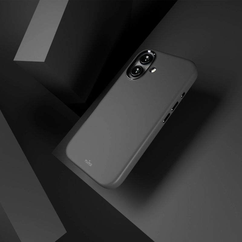 8. Puro Icon Mag Pro MagSafe Silikonhülle für iPhone 16 – Schwarz