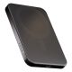 ZENS Slim Qi2 Aluminium Powerbank - 5000 mAh magnetische Powerbank kompatibel mit MagSafe und Qi2 (schwarz)