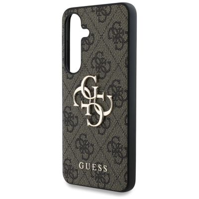 6. Guess Big 4G Logo Classic Logo Hülle für Samsung Galaxy S25 Plus Braun