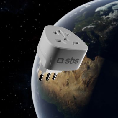 9. SBS IT Reiseadapter – Universal – Weiß