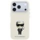 4. Karl Lagerfeld Smooth Ikonik Sketch MagSafe Hülle für iPhone 18 Pro / 17 Pro – Beige