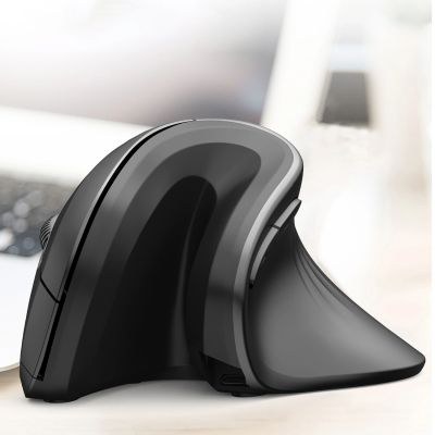 7. Wozinsky WWM-1076 Kabellose, vertikale, ergonomische Maus, 3600 DPI – Schwarz