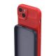 20. Magic Shield Case Hülle für iPhone 14 Plus elastische gepanzerte Hülle in Burgund