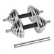 7. REBEL ACTIVE VERSTELLBARE CHROM-HANTELN IM KOFFER MIT HANTELSTANGE, 20 KG SET
