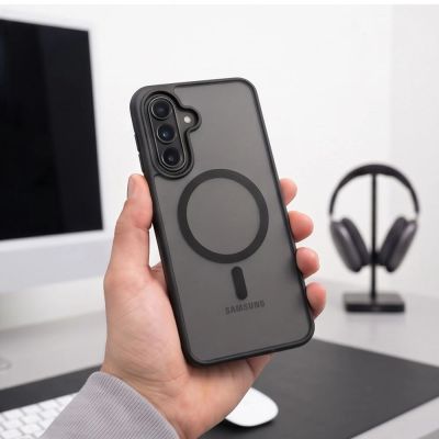 7. Tech-Protect BasicMag MagSafe Hülle für Samsung Galaxy A17 / A18 / A26 4G / 5G – matt schwarz