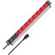 5. Steckdosenleiste Brennenstuhl Alu-Line 19" Steckdosenleiste 8-fach - 10A Sicherungsautomat und Kaltgerätestecker [19" Steckerleiste für Serverschränke mit 2m Kabel]