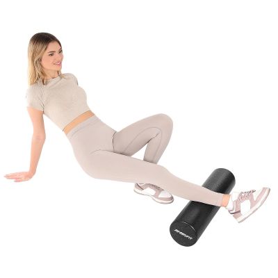 4. FITNESS-YOGA-ROLLER EPP SCHWARZ 15x60CM ENERO FIT
