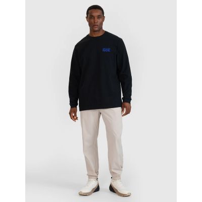 5. Herren Oversize Longsleeve mit Print 4F 4FWSS25TLONM390-20S