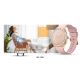 11. VELTORI VT360-1 Damen-Smartwatch, pinkes Silikonarmband