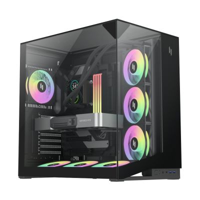 3. GameMax NEX C56 VC BK Midi-Tower-Computer-Sicherheits- und Halterungssystem Schwarz