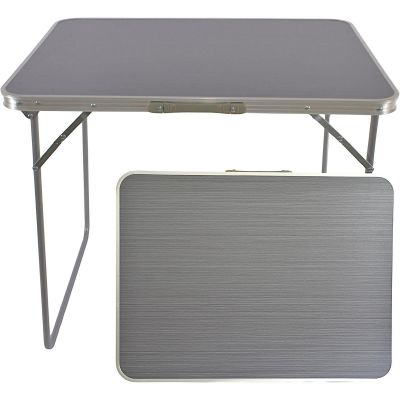 Klappbarer Campingtisch 80 x 60 x 70 cm, Grau
