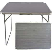 Klappbarer Campingtisch 80 x 60 x 70 cm, Grau