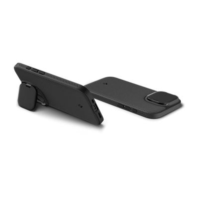 6. Spigen Optik Armor MagSafe Hülle für iPhone 17 - Schwarz