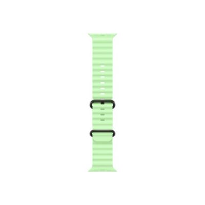 2. Apple Armband 49 mm Neongelb Ocean Band - Titan Schwarz