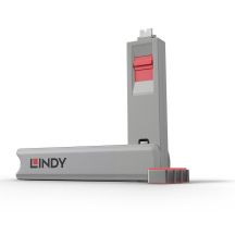 Lindy 40425 Port Blocker Port Blocker + USB Typ-C Dongle Pink 5 Stück.
