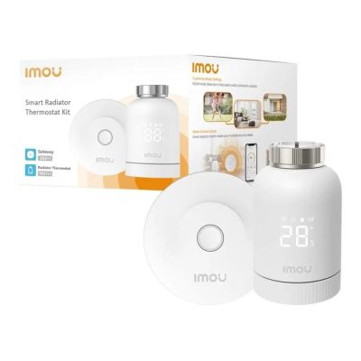 6. Thermostat-Set mit Kopfteil und intelligentem Gateway IMOU KIT/TRV1-2
