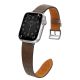 3. Armband Leder für Apple Watch 38 / 40 / 41 mm Band Armband - dunkelbraun