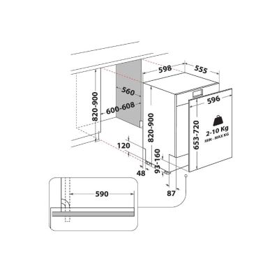 2. Einbaugeschirrspüler WHIRLPOOL WH7ITD14C6N6