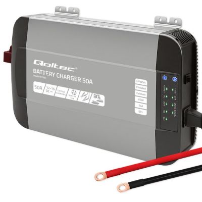 Intelligentes professionelles Monolith-Ladegerät für LiFePO4-, AGM-, GEL- und SLA-Batterien (50 A, 12 V)