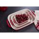 10. 3er-Set rechteckige Keramikteller STAUB 40508-171-0 - rot