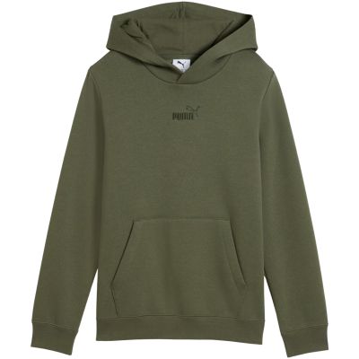 2. Puma ESS Kapuzenpullover mit zentriertem Logo, Größe S, Nr. 1, für Kinder, Khaki, 692976 86