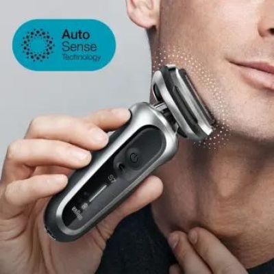 4. Braun Series 7 71-S7200c Folienrasierer/Trimmer, Schwarz/Silber