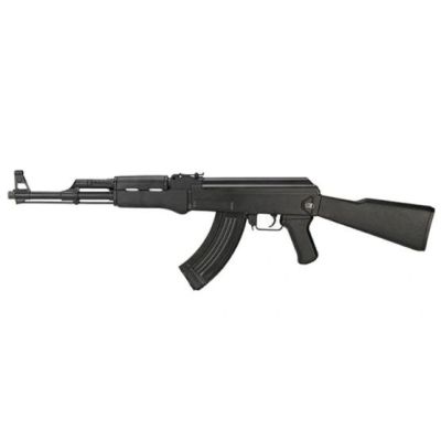 2. Cyma AK47 Tactical Black AEG-Gewehr, Kaliber 6 mm (Komplett mit Akku und Ladegerät)