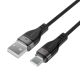 3. Acefast C11-04 USB-A - USB-C 3A Kabel 1,2m Magnetgeflecht - Schwarz