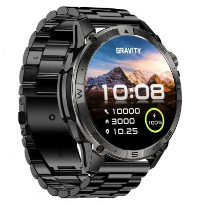 8. Smartwatch Gravity Schwarzes Armband + Armband GT46-1