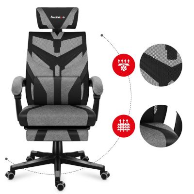 13. Huzaro Combat 5.0 Grauer Gaming-Stuhl