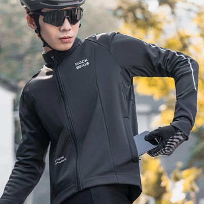 17. Rockbros Herbst/Winter Langarm-Radjacke M - Schwarz