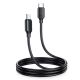 Joyroom Long-Lasting Series A9 USB-C / USB-C PD QC-Kabel 60W 3A 1m - Schwarz