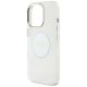 6. Guess IML Metal Colored Circle Classic Logo MagSafe Hülle für iPhone 16 Pro - Weiß