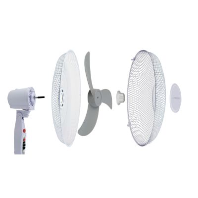 3. Esperanza Typhoon EHF002WE Standventilator (weiß, grau)