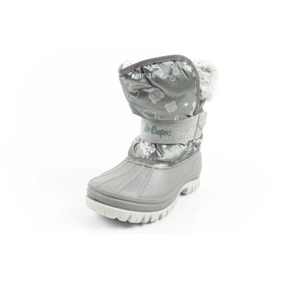 3. Lee Cooper Winterstiefel Kinder isolierte Schneestiefel für Mädchen Grau